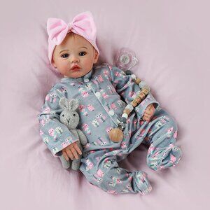 18 Inches Zinnia Realistic Girl Cute Soft Vinyl Body Real Life Baby Dolls